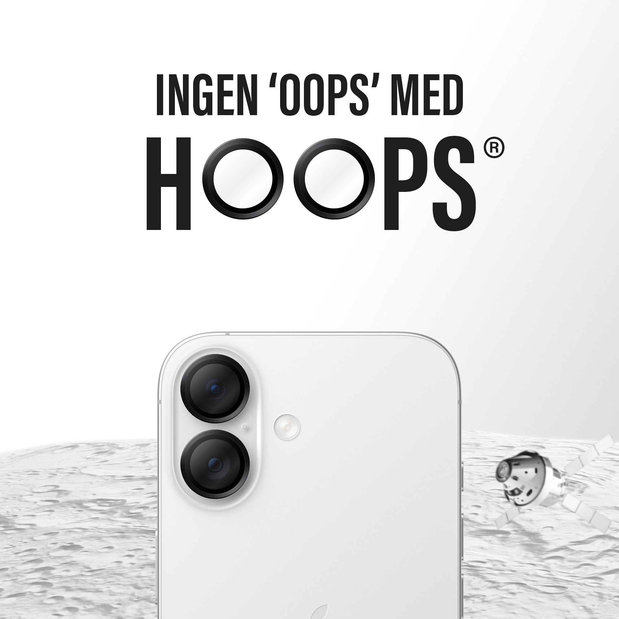 PanzerGlass® Hoops® Ceramic II Kameralinsebeskytter iPhone 17 | iPhone 16 | 16 Plus